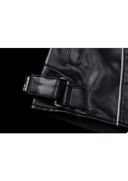 Motosiklet Montu 4 Mevsim Deri ve Maxdura Kumaş Racing Mont Pu Leather Black-Gold fırsatları