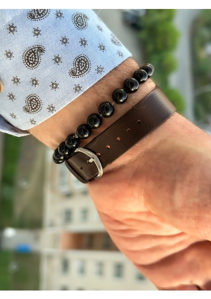 Marka Retro Kahverengi 24 Ay Garantili,su Geçirmez, Rakamlı Deri Kordon Erkek Kolsaati+Bileklik indirimleri