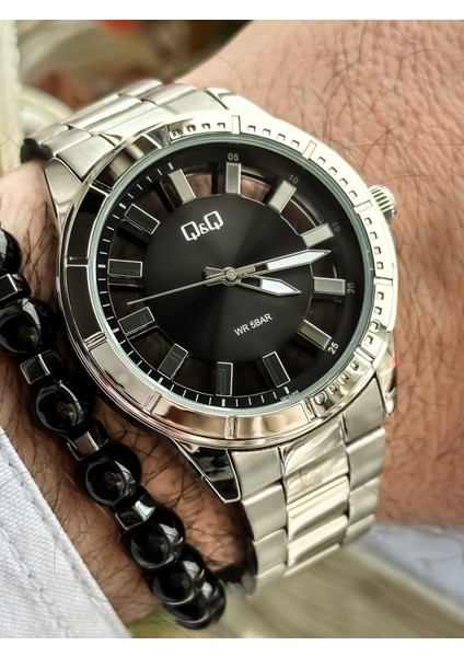 Marka Çelik Kordon Su Geçirmez 2 Yıl Garantili Gümüş Renk Erkek Kol Saati+Bileklik fiyatları