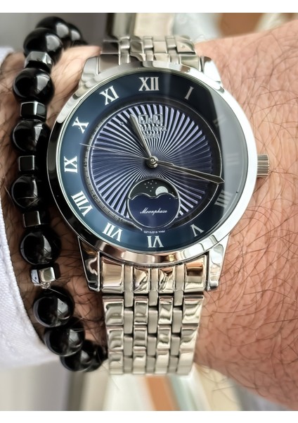 Çelik Kordon, Su Geçirmez, 2 Yıl Garantili Gümüş Renk Erkek Kol Saati+Bileklik