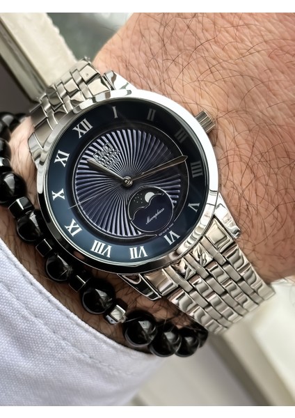 Çelik Kordon, Su Geçirmez, 2 Yıl Garantili Gümüş Renk Erkek Kol Saati+Bileklik modelleri