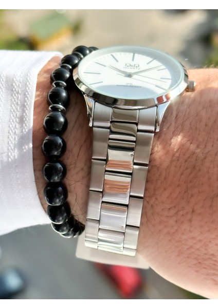 Marka Çelik Kordon, Su Geçirmez, 2 Yıl Garantili Gümüş Renk Erkek Kol Saati+Bileklik modelleri