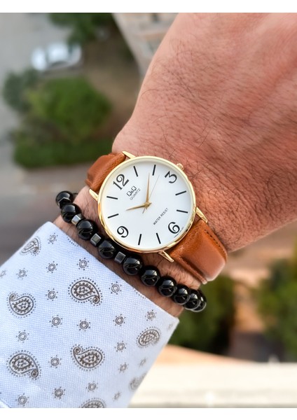 Marka Retro Taba , 24 Ay Garantili, Su Geçirmez, Deri Kordon Erkek Kol Saati+Bileklik fiyatları