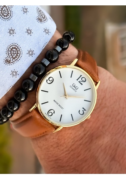 Marka Retro Taba , 24 Ay Garantili, Su Geçirmez, Deri Kordon Erkek Kol Saati+Bileklik modelleri