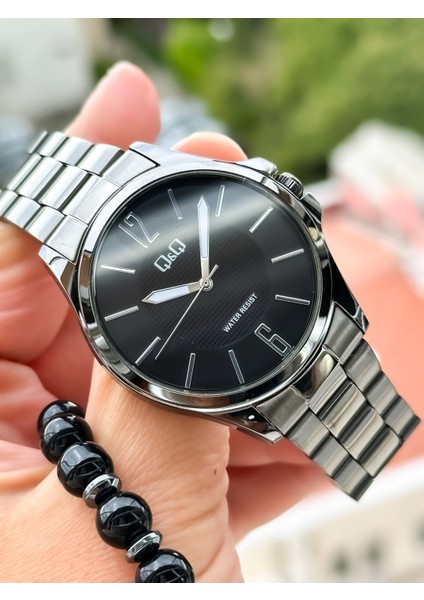 Füme Renk, Çelik Kordon, Su Geçirmez, Ince Kasa Erkek Kol Saati + Bileklik fırsatları