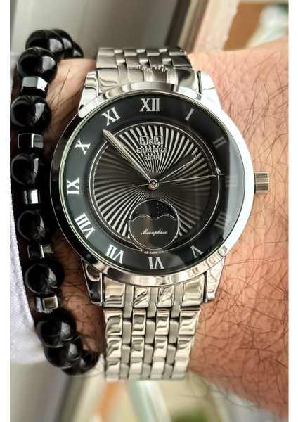 Marka Çelik Kordon, Su Geçirmez, 2 Yıl Garantili Gümüş Renk Erkek Kol Saati+Bileklik