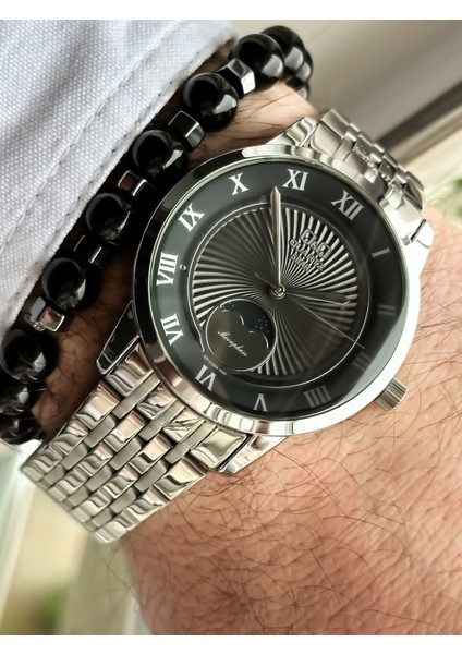 Marka Çelik Kordon, Su Geçirmez, 2 Yıl Garantili Gümüş Renk Erkek Kol Saati+Bileklik modelleri