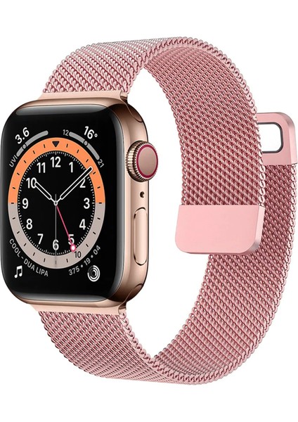 Apple Watch 9 41MM ile Uyumlu Metal Mıknatıslı Kordon Kayış - FC158