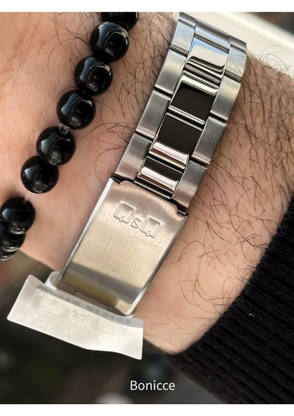 Çelik Kordon Su Geçirmez 2 Yıl Garantili Gümüş Renk Erkek Kol Saati+Bileklik fırsatları