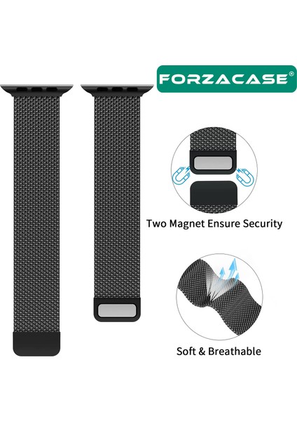 Apple Watch 9 41MM ile Uyumlu Metal Mıknatıslı Kordon Kayış - FC158 fiyatları