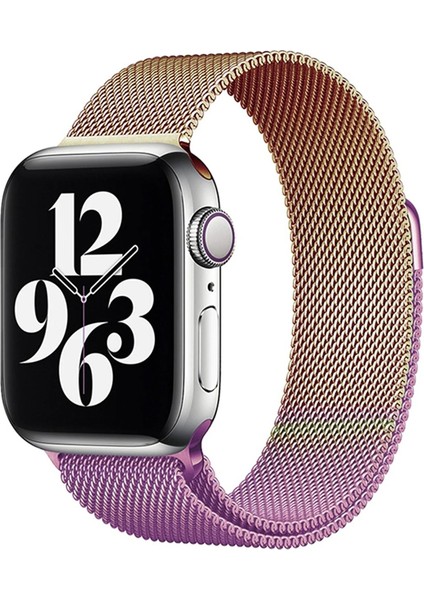 Apple Watch 8 41MM ile Uyumlu Metal Mıknatıslı Kordon Kayış - FC158