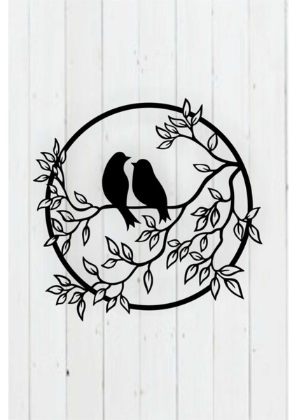 Serçe Duvar Dekoru - Süsü, Ahşap Dekoratif Tablo