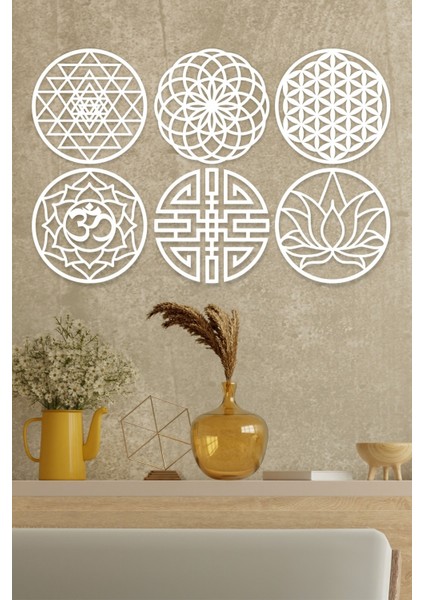 6 Lı Sacret Geometri Seti Duvar Dekorasyonu, Tablo fiyatları