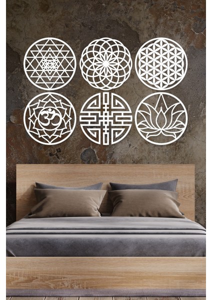 6 Lı Sacret Geometri Seti Duvar Dekorasyonu, Tablo fırsatları