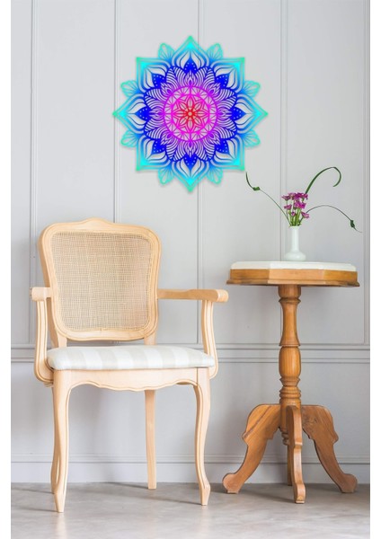 Renkli Mandala Duvar Dekoru-Süsü, Ahşap Dekoratif Tablo fırsatları