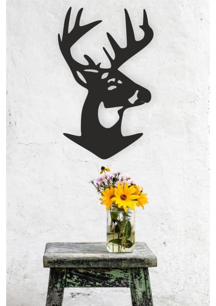 Geyik Kafası Duvar Dekoru-Süsü, Ahşap Dekoratif Tablo fırsatları