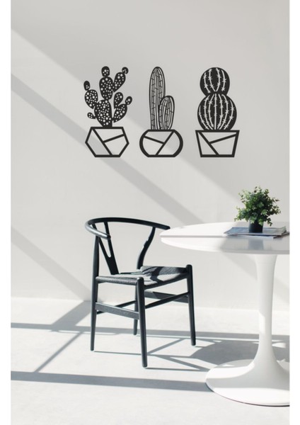 3’lü Kaktüs Set Duvar Dekoru-Süsü, Ahşap Dekoratif Tablo fiyatları