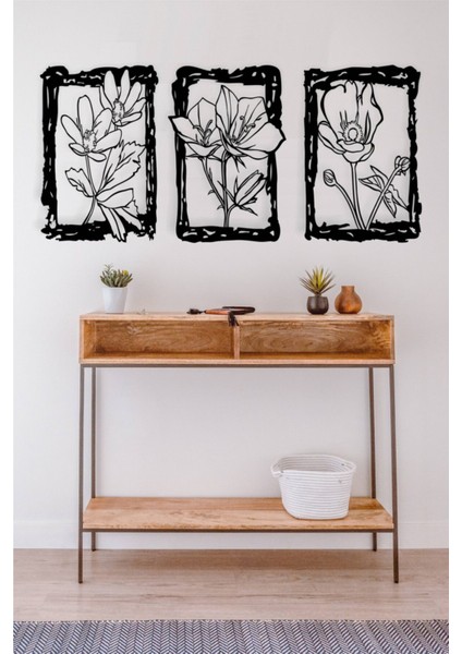 Vintage Frame Flowers Duvar Dekoru-Süsü, Ahşap Dekoratif Tablo fiyatları