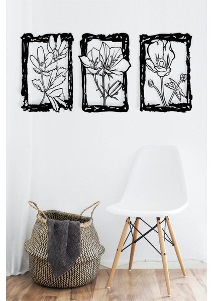 Vintage Frame Flowers Duvar Dekoru-Süsü, Ahşap Dekoratif Tablo fırsatları