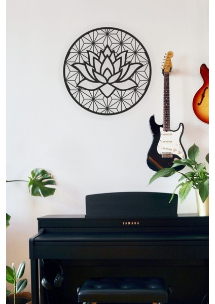 Lotus Çiçeği Duvar Dekoru - Süsü, Ahşap Dekoratif Tablo fiyatları