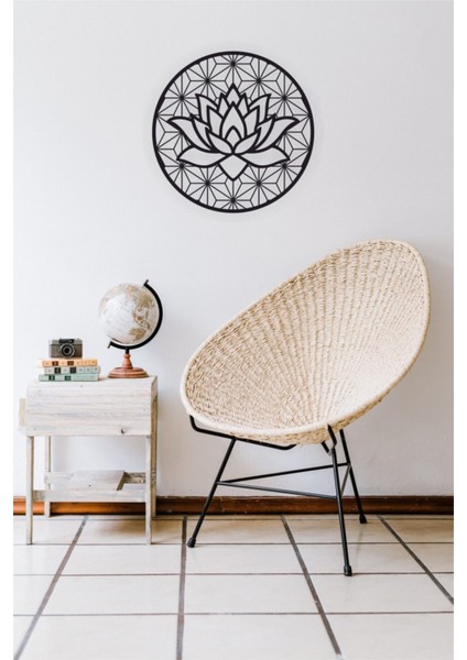 Lotus Çiçeği Duvar Dekoru - Süsü, Ahşap Dekoratif Tablo modelleri