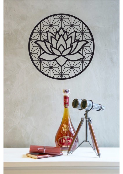 Lotus Çiçeği Duvar Dekoru - Süsü, Ahşap Dekoratif Tablo fırsatları