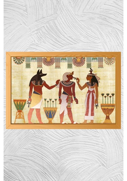 Renkli Uv Baskı Eski Mısır Tablo