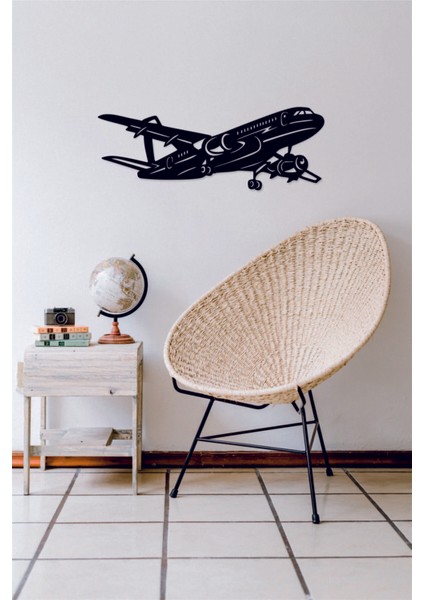 Uçak, Yolcu Uçağı Duvar Dekoru-Süsü, Ahşap Dekoratif Tablo 4 fiyatları