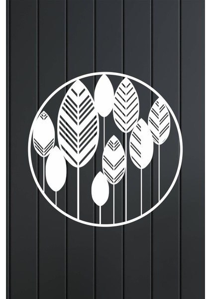 Yaprak Temalı Modern Dekoratif Ahşap 3'lü Tablo, Duvar Dekoru fırsatları