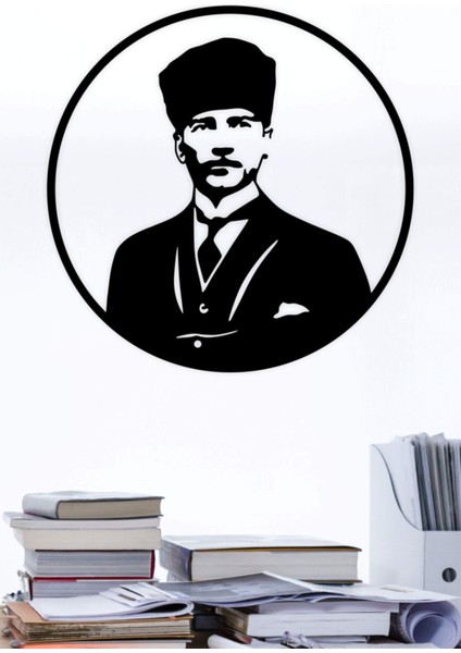 Mustafa Kemal Atatürk Dekoratif Tablo, Duvar Dekoru 48X48 cm