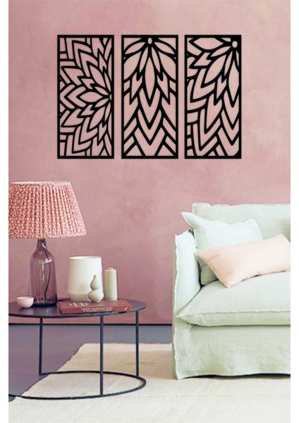 Dekoratif Ahşap Tablo 3'lü