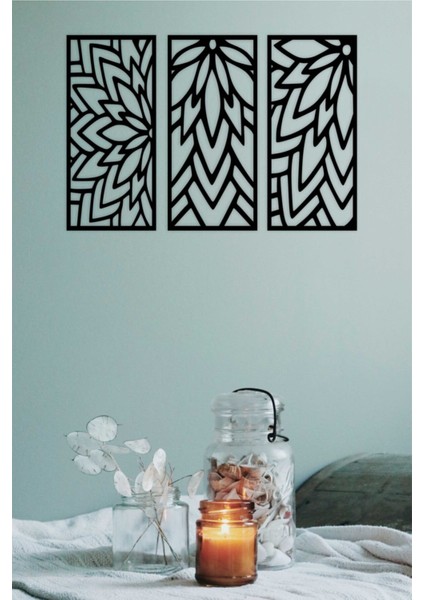 Dekoratif Ahşap Tablo 3'lü modelleri
