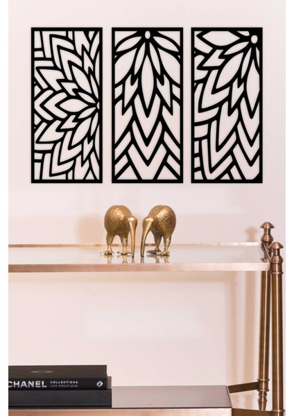 Dekoratif Ahşap Tablo 3'lü fırsatları