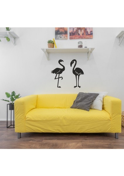 Flamingolar Duvar Dekoru-Süsü, Ahşap Dekoratif Tablo, -003