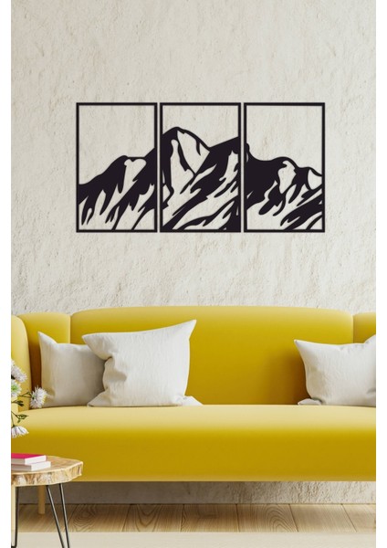 Dağ Manzarası 3 Parça Tablo fiyatları