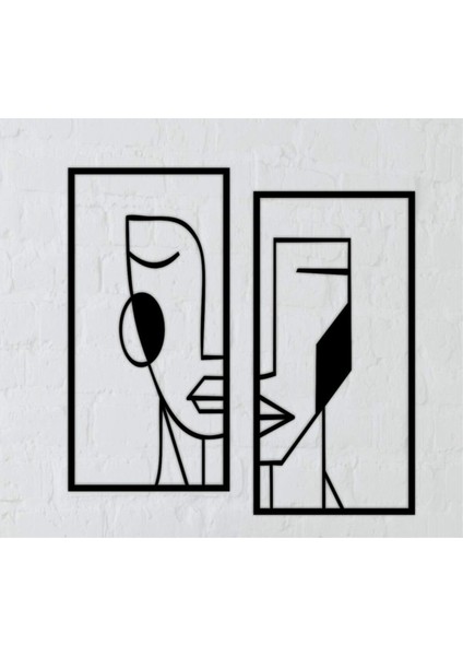 Geometric Face Duvar Dekoru - Süsü, Ahşap Dekoratif Tablo fiyatları