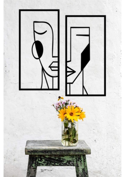 Geometric Face Duvar Dekoru - Süsü, Ahşap Dekoratif Tablo fırsatları