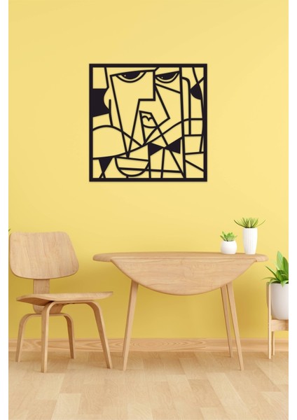 Abstract Duvar Dekoru - Süsü, Ahşap Dekoratif Tablo