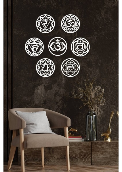 Yoga 7 Çakra (7 Chakras ) Tablo Seti, Duvar Dekoru fiyatları