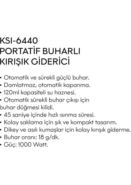 El Tipi Buharlı Kırışık Giderici