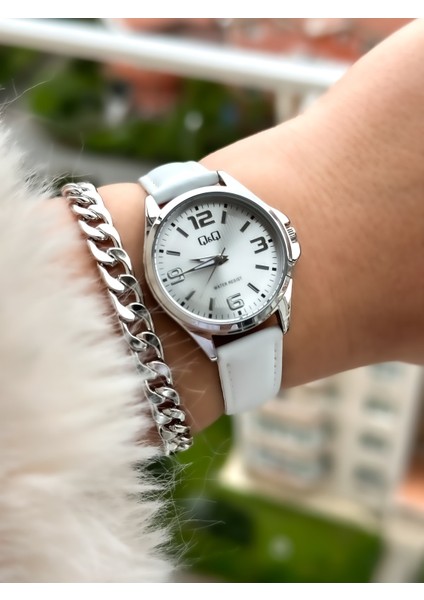 Marka Beyaz Deri Kordon Kadın Kol Saati+Bileklik fiyatları