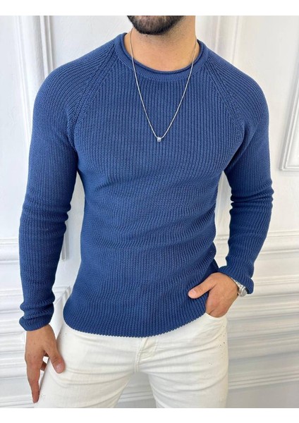 Kazak Slim Fit Natural Pamuk Örme Triko Tüylenmeyen Dar Kesim Kazak indirimleri