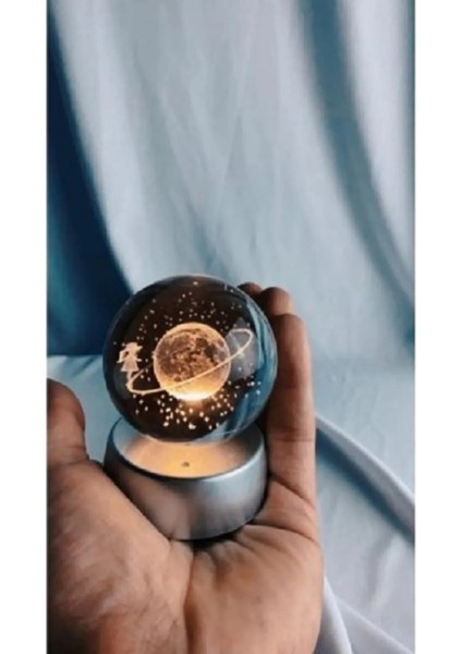 Renk Değiştiren Çok Renkli Satürn Küre Sevgili Anne Arkadaşa Hediye 3D Işıklı Ledli Cam Küre modelleri