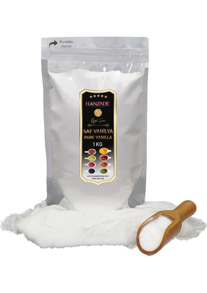 Saf Vanilya Şekersiz 1 kg