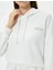 Sweatshirt Pijama Üstü Kapüşonlu Dokulu Slogan Nakışlı 5