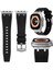 apple Watch 42 44 45 49 mm Kordon Metal Bağlantılı Silikon Kordon 89 1/2/3/4/5/6/se/se2/7/8/9/ultra Luxplus 2025 5