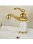 Lavabo Bataryası Gold Lavabo Musluğu Pırlantalı Lavabo Armatür Vintage Tasarım Batarya 2