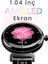 Future Aura Bluetooth 5.2 IP68 Su Geçirmez AMOLED Ekran 1.04 inç Arama Özellikli iOS&Android Uyumlu Nabız Spor Kan Oksijen Takibi 27mm Akıllı Saat Gümüş 6