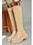 R312401309 Ten Kalın Tabanlı Kadın Çizme 1