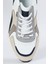 Deri Beyaz Lacivert Sneaker Ayakkabı 3